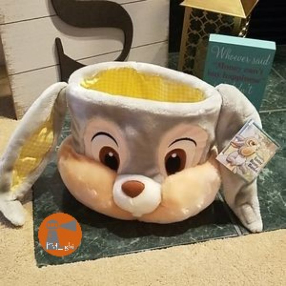 Disney Thumper's Easter Bunny Basket New Bambi Rabbit Plush
